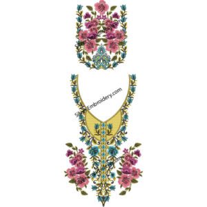 Neck Kaftan Embroidery KED227-24