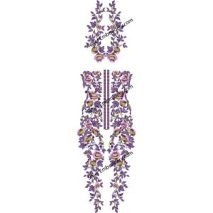 Kaftan Flower Embroidery KED242-24