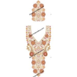 Neck Kaftan Embroidery KED249-24