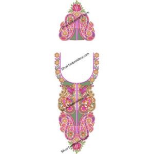 Kaftan Floral Embroidery KED254-24