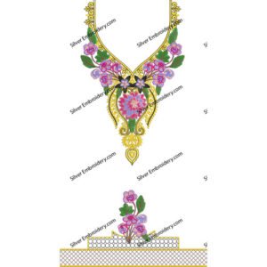 Kaftan Floral Embroidery NED264-24