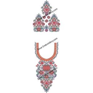 Kaftan Embroidery Design KED279-24
