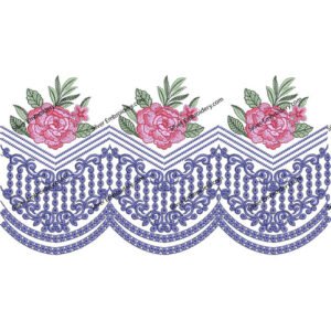 Flower Boring Embroidery BED6-24