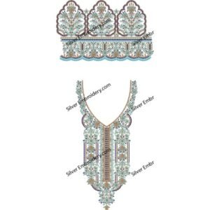 Neck Kaftan Embroidery KED293-24