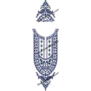 Neck Kaftan Embroidery KED301-24