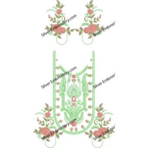 Kaftan Flower Embroidery KED302-24