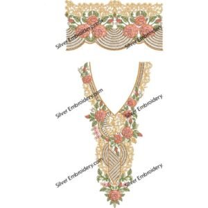 Neck Kaftan Embroidery KED317-24
