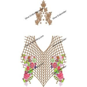 Neck Kaftan Embroidery KED340-24
