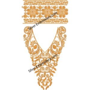 Neck Kaftan Embroidery KED352-24