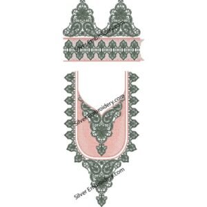 Kaftan Flower Embroidery KED353-24
