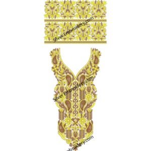 Neck Kaftan Embroidery KED360-24