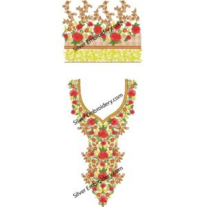 Kaftan Embroidery Design KED365-24