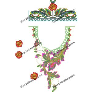 Kaftan Flower Embroidery KED371-24