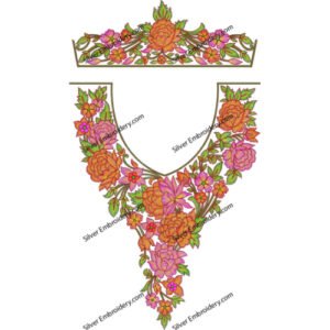 Kaftan Flower Embroidery KED387-24