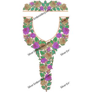 Neck Kaftan Embroidery KED396-24
