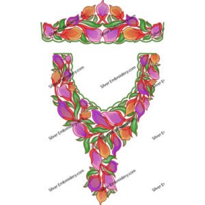 Kaftan Flower Embroidery KED405-24