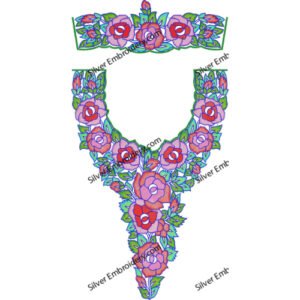 Kaftan Floral Embroidery KED414-24