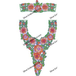 Kaftan Floral Embroidery KED431-24