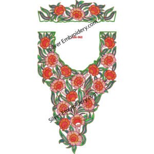 Neck Kaftan Embroidery KED432-24