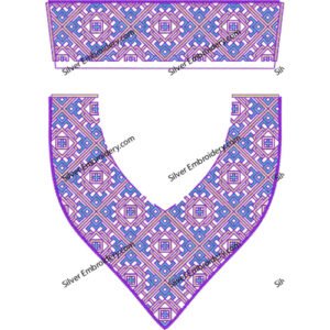 Neck Kaftan Embroidery KED447-24