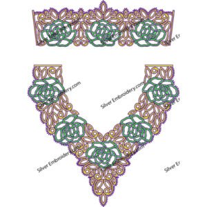 Kaftan Floral Embroidery KED452-24