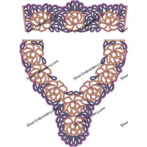 Neck Kaftan Embroidery KED453-24