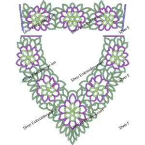 Kaftan Flower Embroidery KED454-24