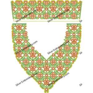 Neck Kaftan Embroidery KED461-24