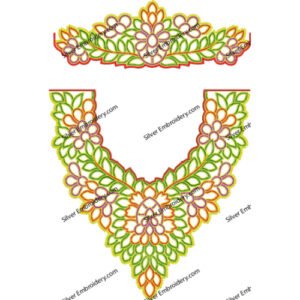 Kaftan Floral Embroidery KED477-24