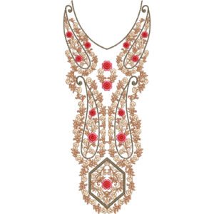 Neck Embroidery Design NED4531-24