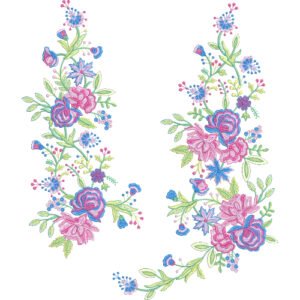Unique Neck Embroidery NED4533-24