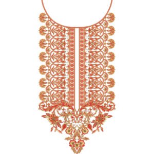 Unique Neck Embroidery NED4542-24