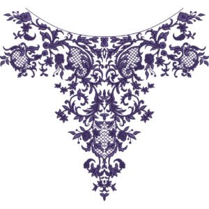 Beautiful Neck Embroidery NED4547-24