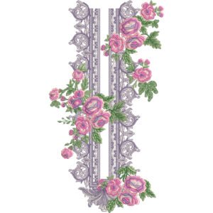 Flower Neck Embroidery NED4559-24