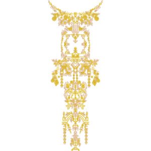 Beautiful Neck Embroidery NED4566-24