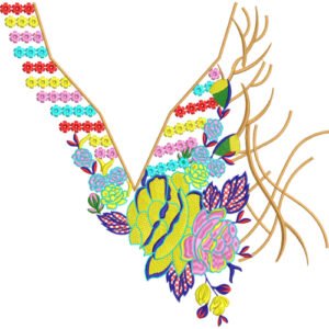 Neck Embroidery Design NED4576-24