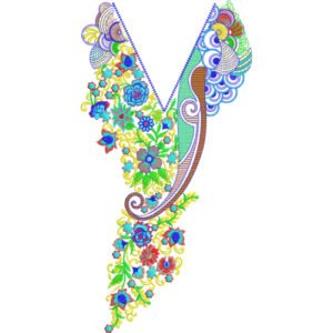 Unique Neck Embroidery NED4587-24