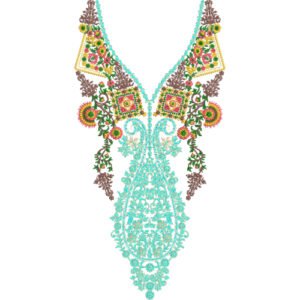 Flower Neck Embroidery NED4589-24