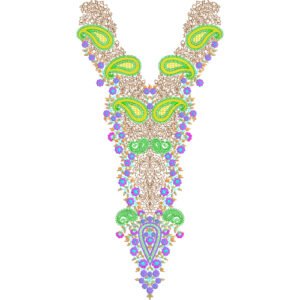 Beautiful Neck Embroidery NED4595-24