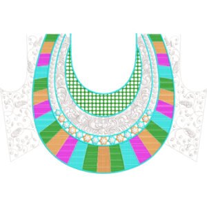Unique Neck Embroidery NED4596-24