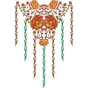 Neck Design Embroidery NED4602-24