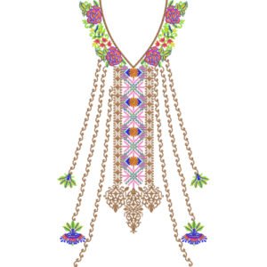 Unique Neck Embroidery NED4605-24