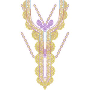 Beautiful Neck Embroidery NED4613-24