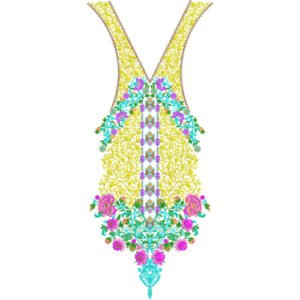 Unique Neck Embroidery NED4614-24