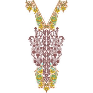 Beautiful Neck Embroidery NED4622-24