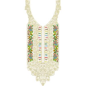 Unique Neck Embroidery NED4623-24