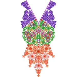 Beautiful Neck Embroidery NED4644-24
