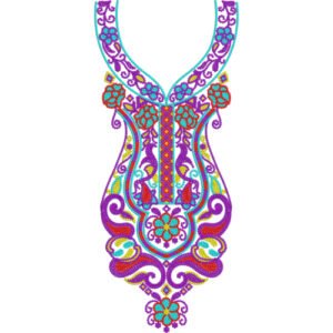 Unique Neck Embroidery NED4645-24