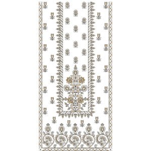 Flower Neck Embroidery NED4664-24