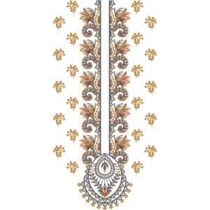Unique Neck Embroidery NED4683-24
